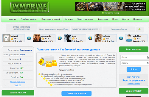 Сервис активной рекламы WmDrive